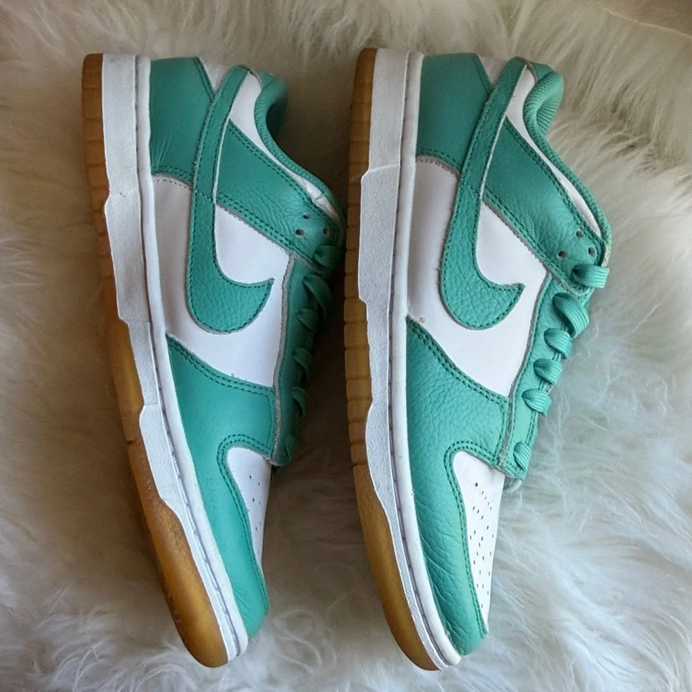 Nike Dunk Low Teal Zeal Casual Skateboard Shoes Size 8.5 Limited